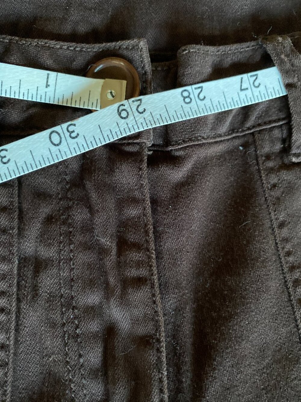 Buffalo David Bitton Stretch Cotton Pants US 27 High Rise New without tags - Picture 4 of 6